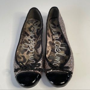Sam Edelman 'calypso' ballet flats metallic 10.5